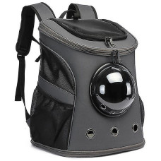 Cat capsule backpack with a porthole window "Cosmocat"