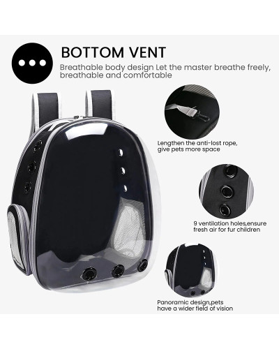 Cat bubble backpack - expandable version Cat bubble backpack - expandable version