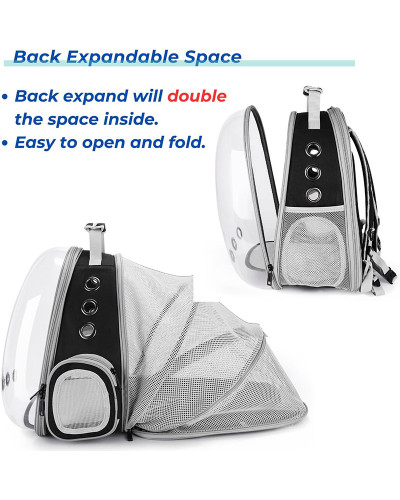 Cat bubble backpack - expandable version Cat bubble backpack - expandable version